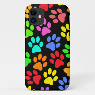 Colorful Paw Prins Collage iPhone 11 Hoesje