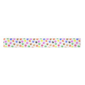 Colorful Paw Prins Pattern Satin Ribbon Lint (Voorkant)