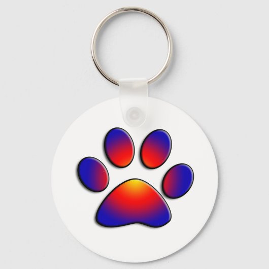 COLORFUL PAW SLEUTELHANGER (Voorkant)