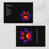 COLORFUL PAW VISITEKAARTJE (Voorkant / Achterkant)