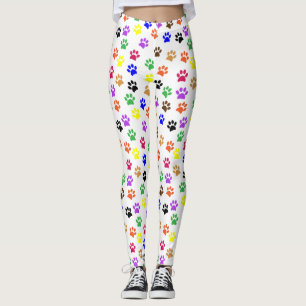 Colorful Pawprints-Leggings Leggings