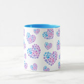 Colorful Paws in Hearts Mug (Centre)