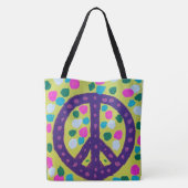 Colorful Peace Sign Acrylic Art Draagtas (Achterkant)