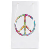Colorful Peace Sign Klein Cadeauzakje (Voorkant)