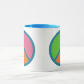 Colorful Peace Sign-mokken Mok (Midden)