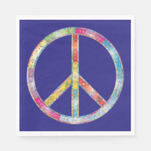 Colorful Peace Sign Servet