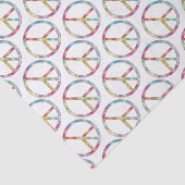 Colorful Peace Sign Tissuepapier (Detail)