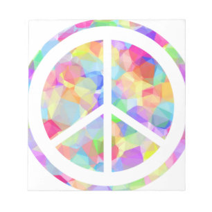 Colorful Peace Symbol Notitieblok