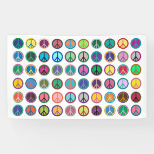 Colorful Peace Symbols Spandoek