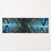 Colorful Peaceful Mushrooms Yogamat (Voorkant (horizontaal))