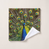 Colorful peacock (Gant de toilette)