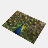 Colorful peacock deurmat (Schuin)