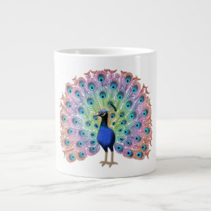 Colorful Peacock Extra Grote Beker