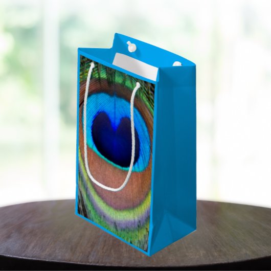 Colorful Peacock Feather Eyespot Klein Cadeauzakje