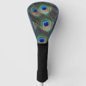 Colorful Peacock Feather Eyespot Pattern Golfheadcover (Voorkant)