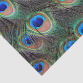 Colorful Peacock Feather Eyespot Pattern Tissuepapier (Detail)