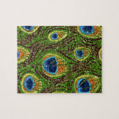 Colorful Peacock Feathers Print Legpuzzel (Horizontaal)