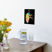 Colorful Peacock Folie Afdrukken (Laag (Keuken))