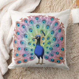 Colorful Peacock Kussen