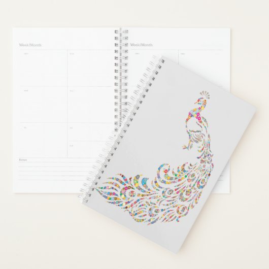 Colorful Peacock Planner Multicolkleurig (Display)