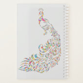 Colorful Peacock Planner Multicolkleurig (Achterkant)