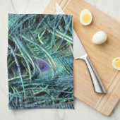 Colorful Peacock Theedoek (Quarter Fold)