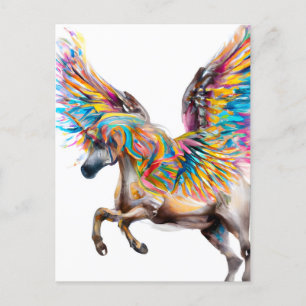 Colorful Pegasus Briefkaart
