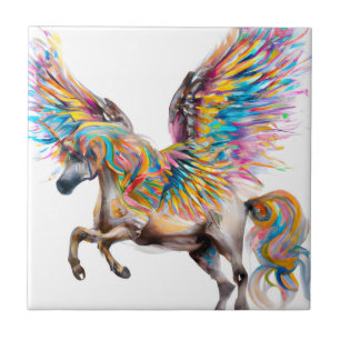 Colorful Pegasus Tegeltje