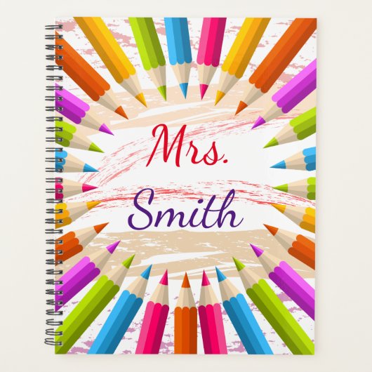 Colorful Pencils Leerlingenwaardering Planner (Voorkant)