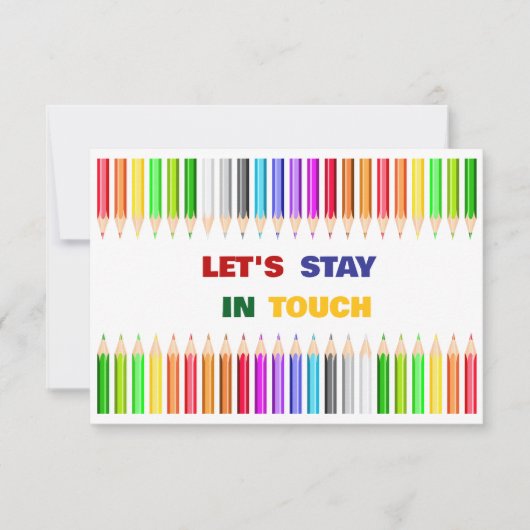Colorful Pencils Playdate Invitation (Devant)
