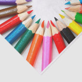 Colorful Pencils Tissuepapier (Detail)