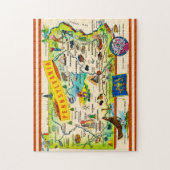 Colorful Pennsylvania 11x14 Map Puzzle (Vertical)