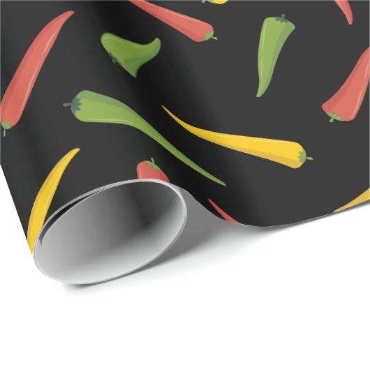 Colorful Peppers Patroon Cadeaupapier (Rol Hoek)