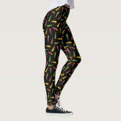 Colorful Peppers Patroon Leggings (Rechts)