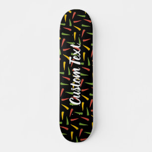 Colorful Peppers Patroon Skateboard