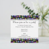 Colorful Perfume flessen patroon. Kaart (Staand voorkant)