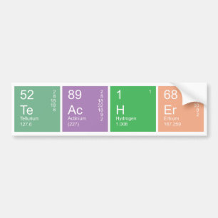 Colorful Periodic Table Science Teacher Bumpersticker