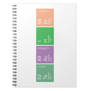 Colorful Periodic Table Science Teacher Notitieboek
