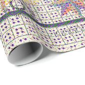 Colorful Persian Carpet mandala pattern Cadeaupapier (Rol Hoek)