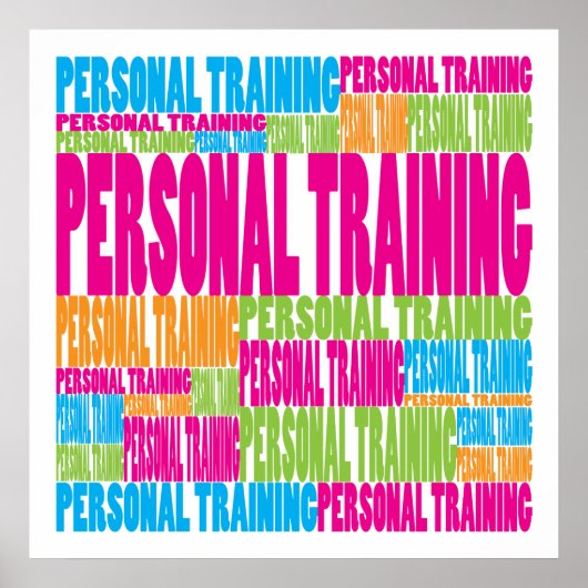 Colorful Personal Training Poster (Voorkant)