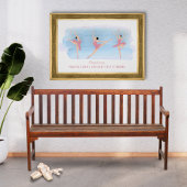 Colorful Personalized Ballet Practice Poster