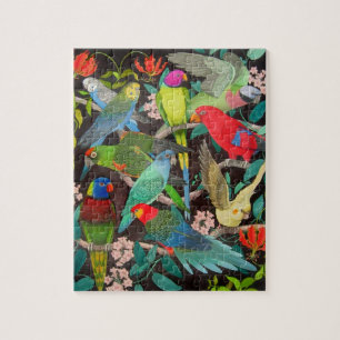 Colorful Pet Parrots Puzzle Legpuzzel