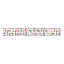 Colorful Pet Paws Grosgrain Lint
