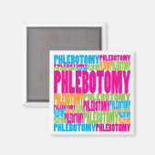 Colorful Phlebotomie Magneet (Voorkant / Achterkant)