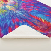 Colorful Phoenix Sherpa Blanket Deken (3/4)