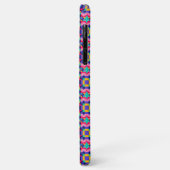 Colorful phone case featuring a vibrant geometric  (Achterkant/links)