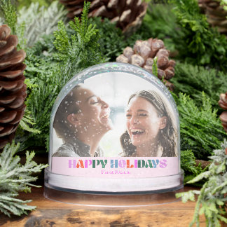 colorful photo pink modern friends name cute sneeuwbol