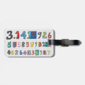 Colorful Pi Bagagelabel (Achterkant horizontaal)