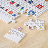 Colorful Pi Legpuzzel (Zijkant)