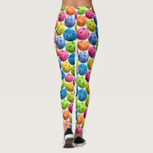 Colorful Pickleball Leggings (Achterkant)